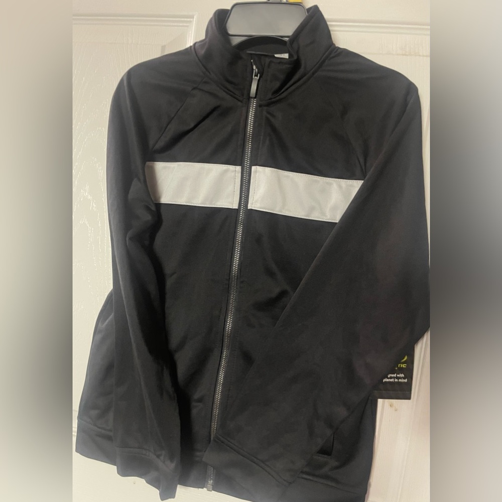 🔴 3/$12 Athletic Works Boys and White Zip-Up Jacket! NWT!